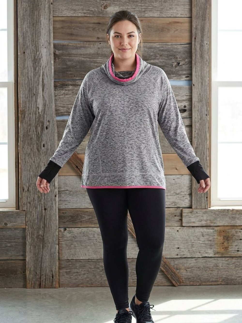 MAURICES activewear sweatshirt plus size 1X